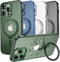 MAGIC JOHN Magnetic Case for iPhone 13 Pro Max - Compatible with Magsafe, Military Grade Shockproof, Green