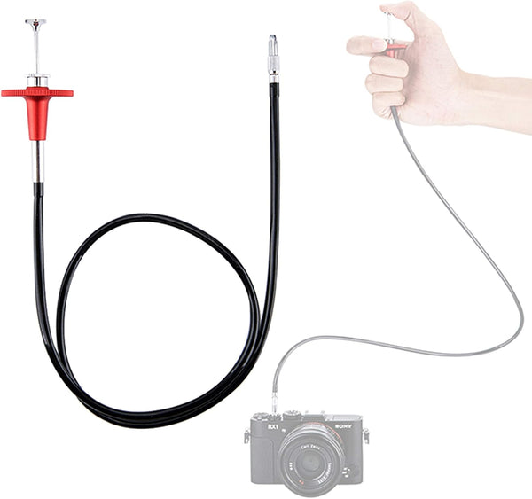 JJC TCR-70R 70cm Mechanical Cable Shutter Release with Bulb-Lock for Fujifilm X10, X20, X30, X100s, X100t, X-Pro1,
