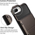 Vofolen iPhone 8 Plus Case - Rugged TPU Dual Layer Wallet with Card Holder & ID Slot, Scratch Resistant, Gun Color.