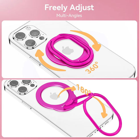 MINDSKY Mag-Safe Phone Stand, Removable Magnetic Finger Phone Grip, Compatible with iPhone 12/13/14/15 Mini/Pro