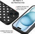 Aoldimu 15 6.1",Simple 15,Black Polka Dot Phone Case for iPhone Trendy Polkadot Pattern Cases Aesthetic Design Cover