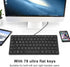 VBESTLIFE 78 2.0 Bilingual Language Keyboard, Keys Ultra Slim Language Keyboard, USB Wired Computer Keyboard, Quiet