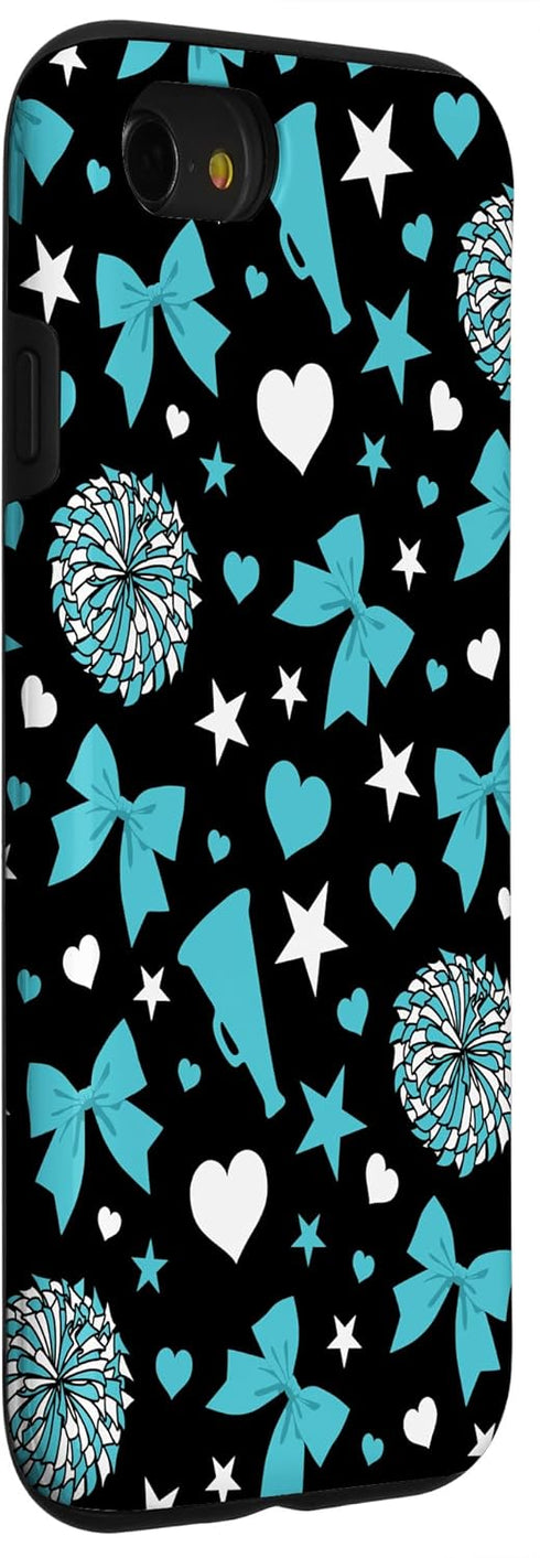 Turquoise Cheerleader Phone Case for iPhone SE (2020), 7, 8 - Perfect Gift for Girls!