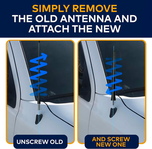 Trunknets Inc 6 3/4" 2005 06 07 08 09 10 11 2012 2013 2014 2015 ANTENNA MAST - FITS : TOYOTA TACOMA