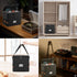 Fireproof Vinyl Record Storage Box - Black Water Resistant Organizer Holds 55 Single Albums, Collapsible Carrying Case