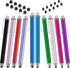 10 Pack High Sensitivity Stylus Pens with 20 Pcs Replacement Capacitive Tips for iPhone iPad Android PC Tablets
