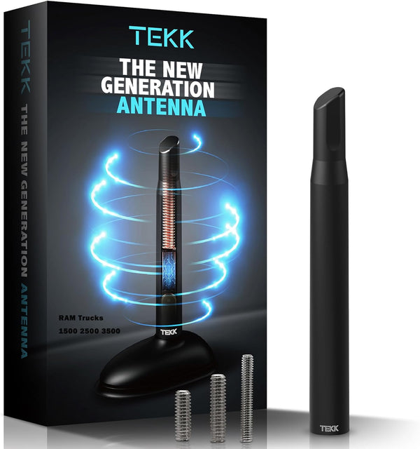 Tekk Short Antenna Compatible with Dodge RAM Trucks 1500/2500 / 3500/1994-2026 / Designed