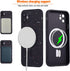 iPhone 11 Case - Black Soft Silicone, Anti-Scratch, MagSafe Compatible, with Red White Dot & Camera Protection.