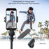 LenTok Phone Tripod Stand with Remote Zoom for Video Recording, Vlog Metal Selfie Stick Tripod for iPhone with Wireless