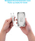 European Travel Plug Adapter, Compact Power Strip with 6 AC Outlets, 4 USB Ports (2 USB C), 3ft Wrapped Extension Cord