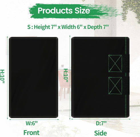 2 PCS Black Outdoor Speaker Cover, Weatherproof Wall Mounted, UV Resistant, Dustproof 600D Oxford Cloth (H 10" x W 6" x