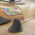 Nulea M504 Wired Vertical Mouse, USB Ergonomic Optical Mouse with 4 Adjustable DPI, Grey