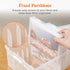 Lifewit Photo Storage Box 5x7, Clear Photo Boxes for Cards, Pictures, Stamps, with Label Sticker