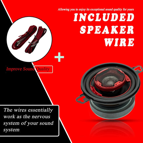 MB Quart XK2-108 3.5-Inch 140 Watt 2-Way Coaxial Speaker System for Superior Car Audio Performance