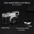 Haoge LH-X53W 3in1 Lens Hood with Adapter Ring and Cap Set for Fujifilm x100vi, X70, X100 Series Cameras
