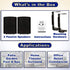 Theater Solutions TS425ODB Indoor/Outdoor Speakers, Weatherproof, Mountable Black Pair, 4.25-Inch