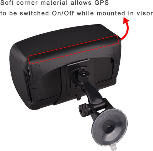 TFY (7 Inch) Sunshade & Glare Visor for Garmin Nuevi GPS Navigator and Other GPS Navigators