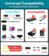 Reborn HDMI to DisplayPort Adapter, 4K@60Hz HDMI Male to DP Female Converter for Laptop, PS5, Xbox