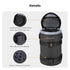 4.53" x8.6" K&F CONCEPT Camera Lens Pouch Case, Waterproof Zipper Lens Protective Bag, Shockproof All-round Camera Lens