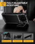 Lanhiem 17 for iPhone Metal Case with Kickstand, Compatible with MagSafe, Built in Tempered Glass Screen Protector