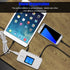 60W/12A 8-Port Desktop Charging Station, Multiple USB Fast Wall Charger Hub with LCD for Smart Phones, Tablets and More