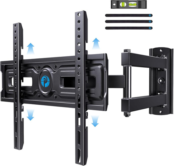 Pipishell Full Motion TV Wall Mount for Most 26-60 inch Flat & Curved TVs, Adjustable Bracket, Max VESA 400x400mm