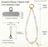 pcgaga Pearl Beaded Phone Charm, Phone Wrist Strap, Handmade Bracelet Straps, Anti-Lost Lanyard Wrist Chain for Airpods