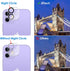 JETech 9H Tempered Glass Camera Lens Protector for iPhone 11 & 12 mini, HD Clear, Anti-Scratch, 3-Pack, Case Friendly.
