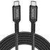 STATIK Durabraid 100W USB C Charger Cable, Type C Fast Charging Cable with Rapid Data Transfer, iPhone 15 Charger Cord,