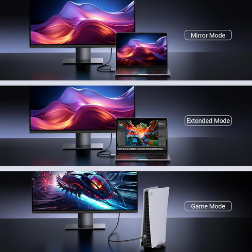 8K 2.1 48Gbps 16FT, 4K@240Hz 120Hz 10K 8K@60Hz, 2.2&2.3, 10 Dolby PS5/Blu-ray/Roku 2/Mac UGREEN HDMI Cable Certified