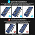 VEGO Blue Case for Samsung Galaxy Z Fold 6 with S Pen Holder, Hinge Protection, 360° Ring Kickstand