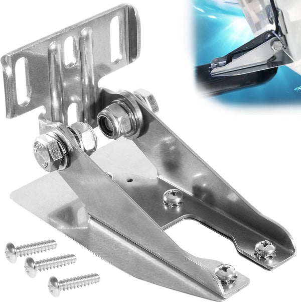 Heavy Duty Transom Mount with Spray Shield, Compatible with Garmin Echo, EchoMap, GPSMAP, GT 4pin, 8pin, 12pin