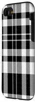 iPhone SE (2020) / 7 / 8 Buffalo Plaid Phone Case Gingham Pattern Black And White Case