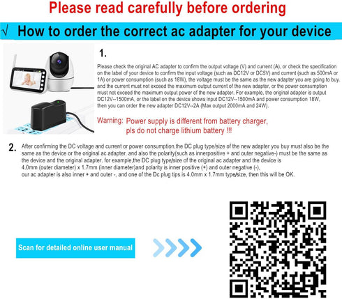 GuanTing 5V 1A DC5V 11 5Volt 1A 500mA 400mA 200mA 100mA 5V 6FT AC Adapter Power Supply Cord with Plug Tips AC to DC