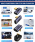 90 Degree Right Angle USB C Adapter, 40Gbps Data Transfer, USB 4.0/Thunderbolt 4 Type C Male to Female