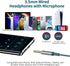 3.5mm Wired Earbuds for Samsung Galaxy A25 A15 A14 A03S A23 Note 5 8 9 S10E S10+ S8+ S9, Deep Bass Headset