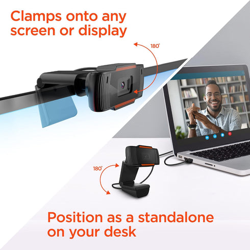 HyperGear 1080P HyperStream Webcam for PC and Laptop - USB HD Web Cam for Desktop Computer Camera, Streaming Camera
