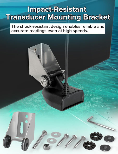 XNT Transducer Mount, 740162-1 MHX MXNT Metal Transducer Mounting Bracket for Transducer Mounting Plate