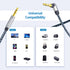 3.5mm Audio Cable Male to Male 20FT/6M, Stereo Aux Cord, 90 Degree Right Angle, Compatible with Beats, iPhone