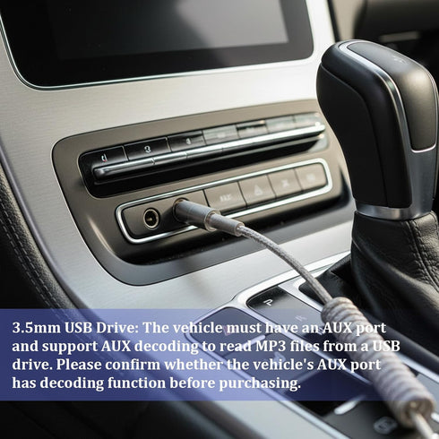 Jxiwfvl 2 3.5mm Mp3 PCS Aux to USB Adapter - USB Female to Jack Audio Adapter for Flash Drive Car CD Player, Music