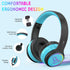 IFECCO Wireless Kids Headphones with Microphone, Cute Light Up Dinosaur Bluetooth Headphones with Case for Travel Gifts