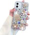Poowear Compatible with iPhone 12/12 Pro Bling Glitter Case,Luxury Bling Diamond Rhinestone Gemstone