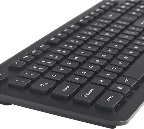 Verbatim 2.4Ghz Wireless Slimline Keyboard with Plug And Play USB Receiver Compatible with PC, Laptop