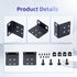 19" Rack Mount Kit for 17.3 inch Wide Switches - Compatible with Buffalo Tech, Dell, Cisco, and More