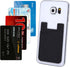 Credit Card/ID Card Holder - Silicone Material, Attach to Almost Any Phone, Carry Essential Cards with Safe Flight Cloth