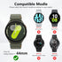 (4+4 Pack) Screen Protector Case for Samsung Galaxy Watch 7 44mm, Hard PC Bumper & HD Anti-Fog Tempered Glass Protective Film Face Cover for Galaxy Watch 7 44mm Women Men