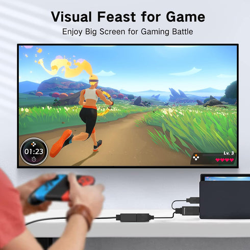 FOINNEX HDMI to DisplayPort Adapter, 4K@60Hz Not-Bidirectional HDMI to DP Male to Female for Computer