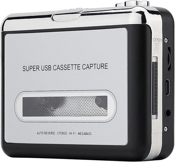 Reshow Cassette Tape Player Portable Tape Player Audio Cassette to Digital Converter,