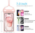 wellhouse Waterproof Phone Pouch, IPX8 3D Case for iPhone 15 14 13 12 Pro Max, Samsung (Meow Pink+Blue, 2 Pack 7")