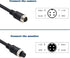 17FT / 5m Backup Camera Cable, 4-pin Aviation Video Extension Cable for Car Video System